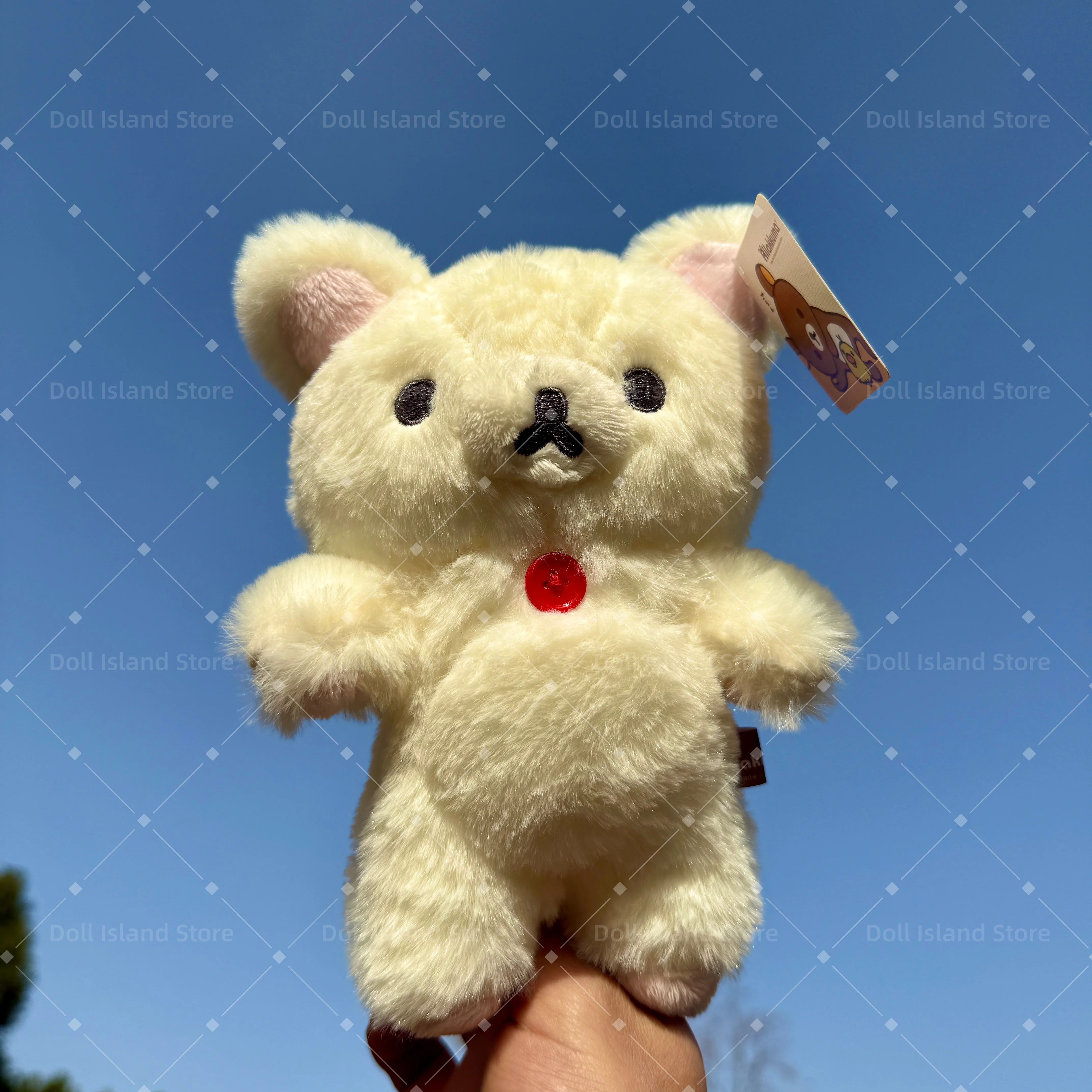 20 سنتيمتر أشعث Rilakkuma ألعاب من القطيفة Kawaii الأبيض الدب محشوة دمية رائعتين أنيمي الدب غرفة ديكور هدية عيد ميلاد للأطفال #1