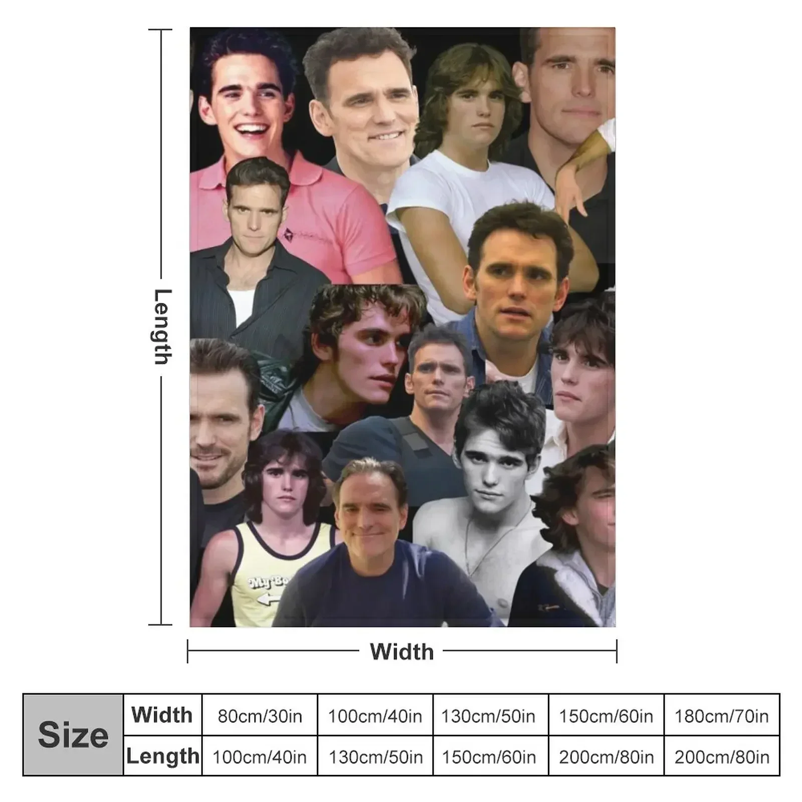 matt dillon collage Throw Blanket couch cozy soft plush fuzzy picnic outdoor blanket