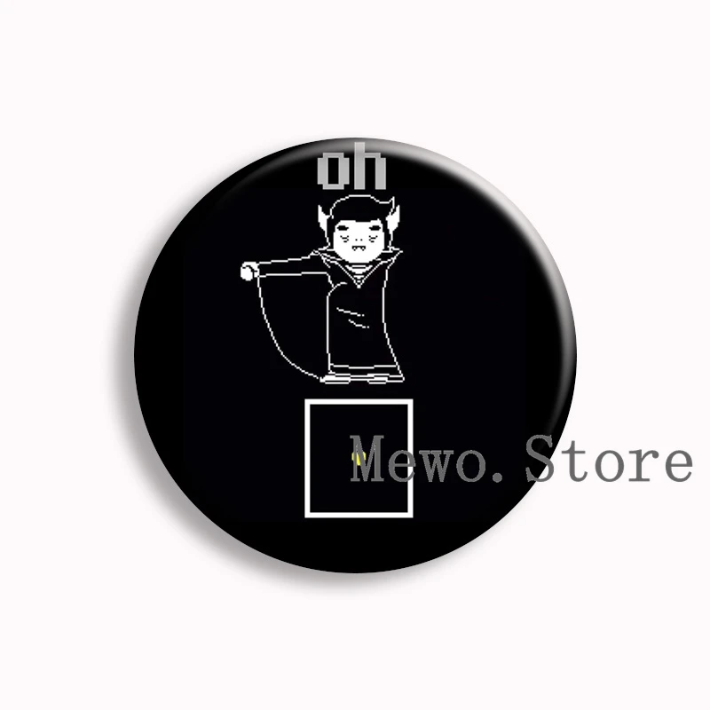 Frisk Papyrus Sans Summer Button Pin Hot Game Undertale Yellow Brooches Badge Bag Decor Jewelry Fans Collect Friends Gifts