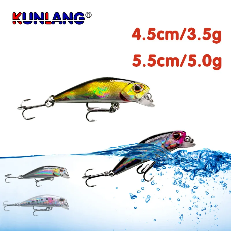 

1 PCS Mini Rattling Minnow Fishing Lures Wobblers 4.5cm 3.5g 5.5cm 5g For Jerkbait Pike Tackle Hard Bait Artificial Pesca Bass