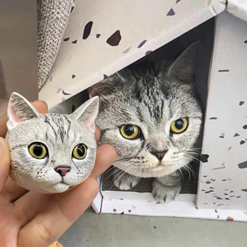 

Personalized 3D Pet Portrait Pet Jewelry Custom Dog Head Ornament Customized Pet Gift Pet Full-body Photo Sculpture Lover Gift