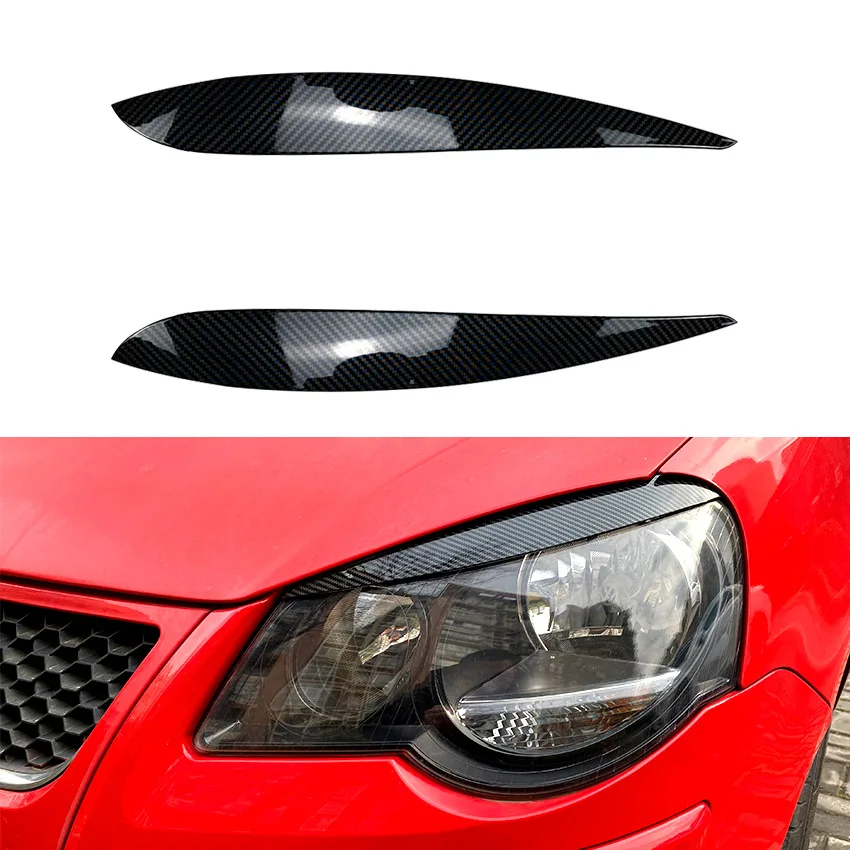 For VW Polo 9N Headlight Headlight Brow Sticker Exterior Modification 2005-2009 Year