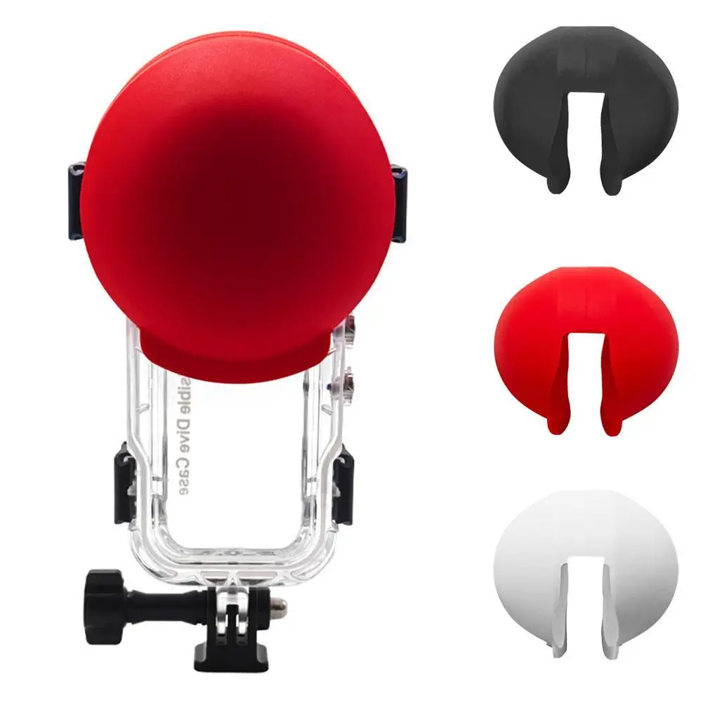 

Silicone Lens Cover For Insta360 X5 Invisible Waterproof Housing Cover Invisible Diving Case Underwater Dive Shell Accessories
