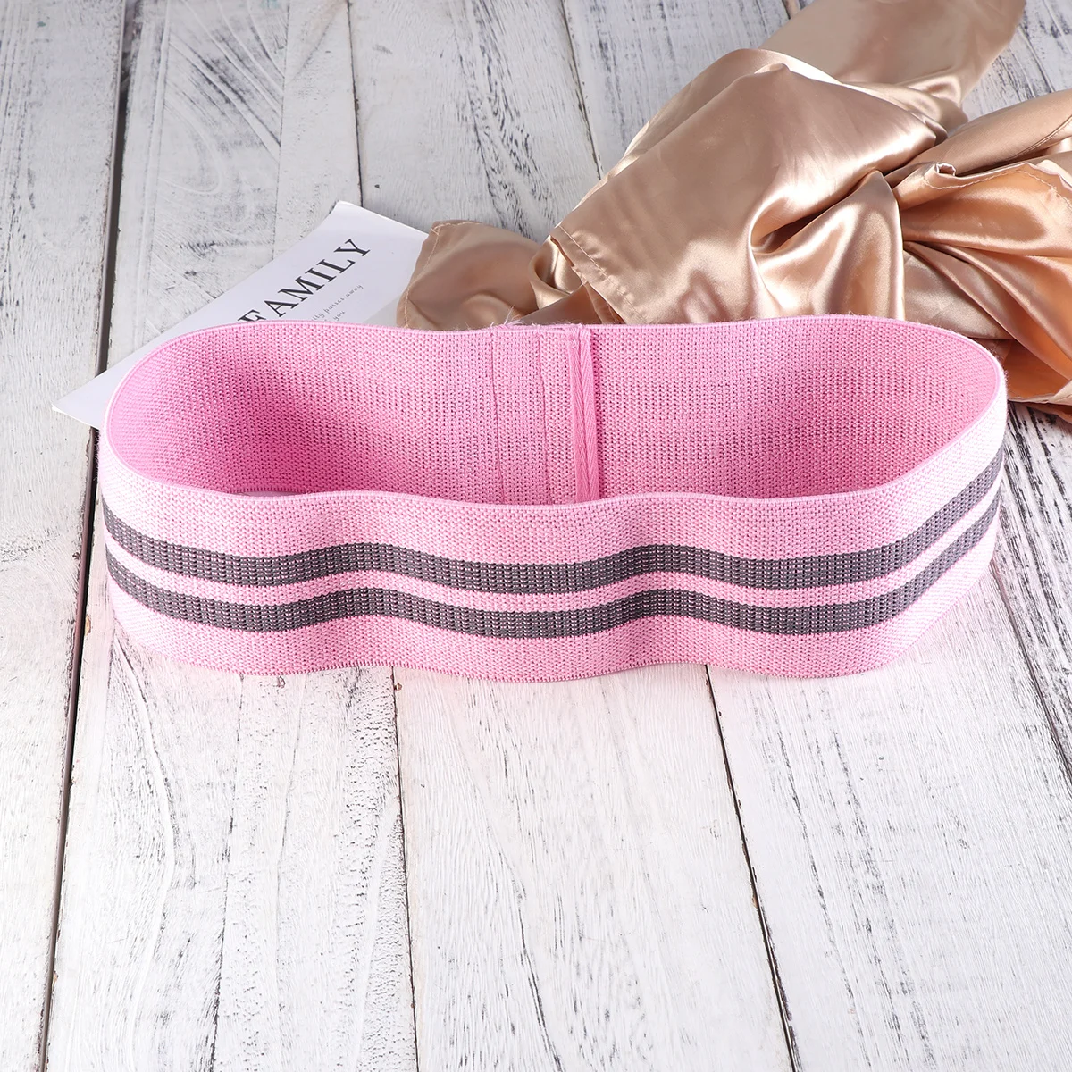 

Deep Squat Resistance Band Pink L For Women Hip Elastic Loop Butt Lifting Leg Workout Fitness Tension Band Side Steps