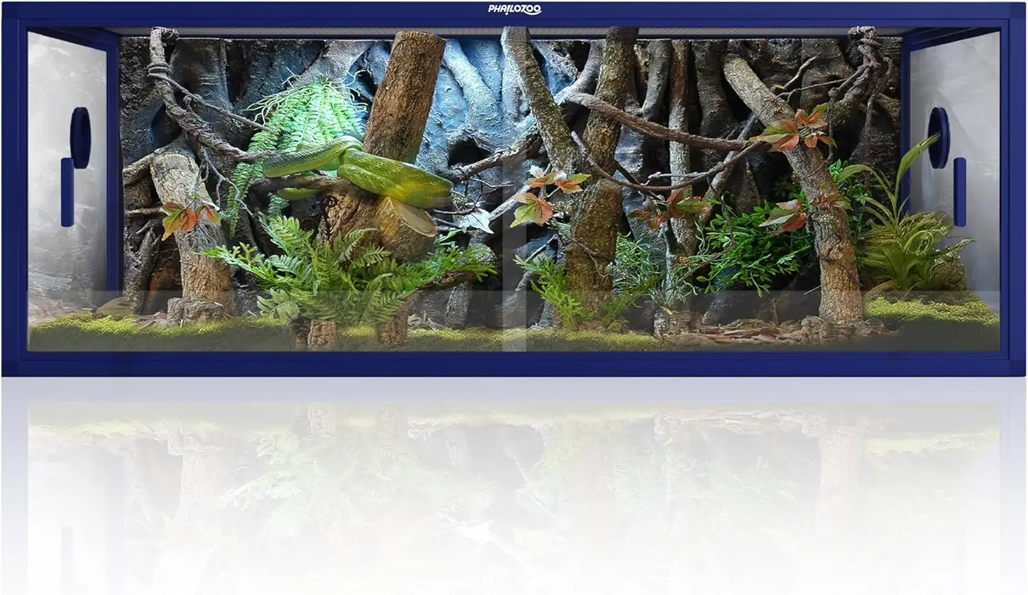 

Сборный террариум для рептилий, 85 галлонов, для бородатых агам, змей, питонов, с цветной алюминиевой рамой и открывающейся передней панелью