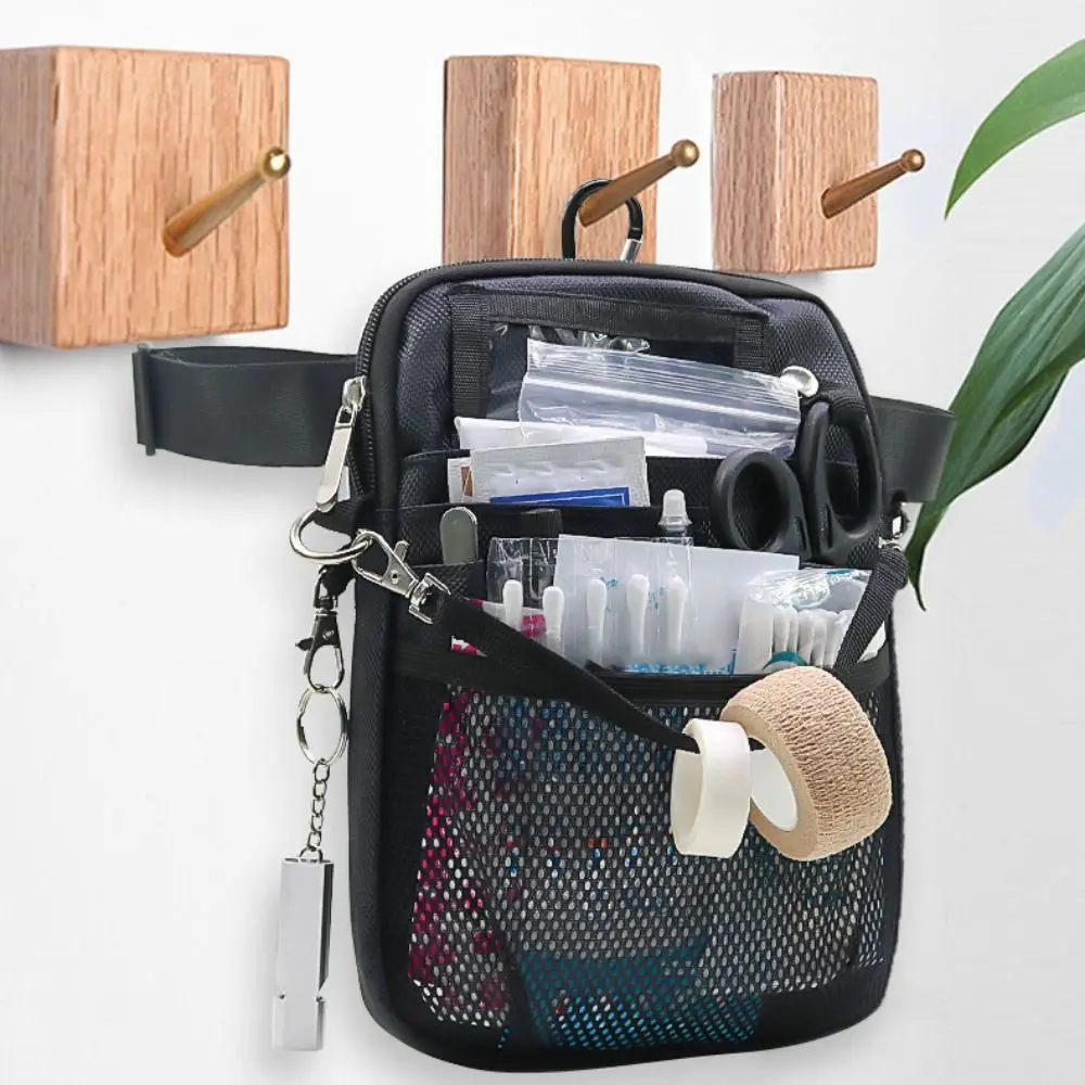 Regulowany pas biodrowy dla pielęgniarki, duża pojemność, odporna na zużycie torba crossbody dla pielęgniarki, wielokieszeniowa torba biodrowa dla pielęgniarki, do użytku na zewnątrz.