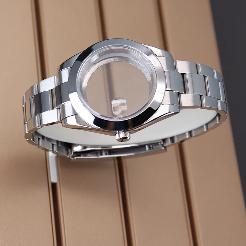 Waterproof Watches Accessories 36mm/39mm Watch Case Strap Sapphire Crystal For Nh35 Nh36 Nh34 Nh70 Miyota8215 automatic movement