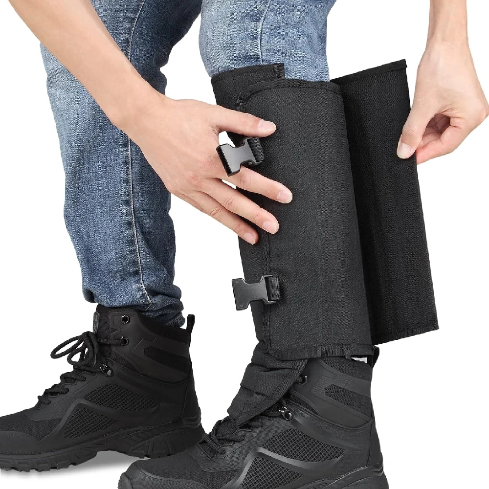 Snake Gaiters Chaps 1 Pair, Durable Anti-Snake Bite Leg Guards, Adjustable Protective Gaiter Men Women, Hunting Hiking Farm Work