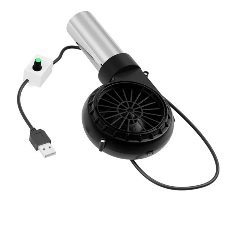 97QC BBQ Fan USB 5V 2A Bellows أداة خفيفة الوزن 2650 دورة في الدقيقة للطهي في الهواء الطلق