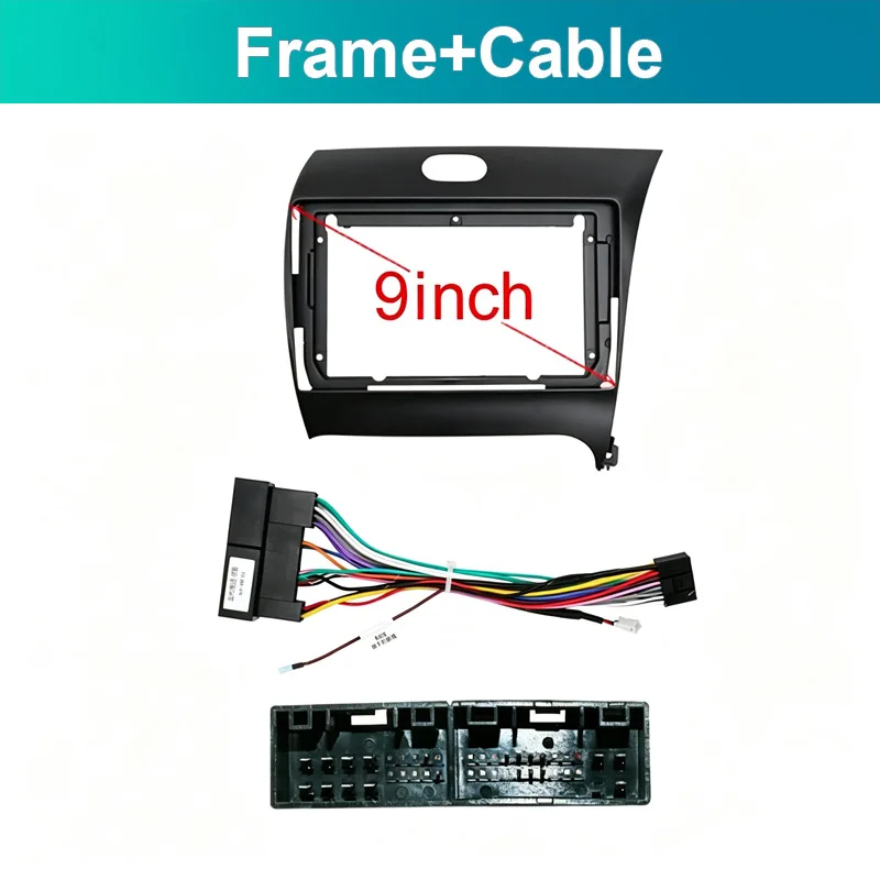 For Hyundai NF SONATA 2004-2008 9 Inch Car Stereo Radio Android Frame Panel Fascia Cable MP5 Harness Adapter Dashboard Ki