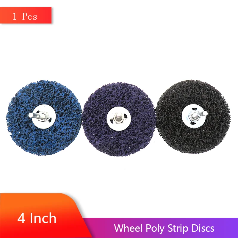 

4Inch 100MM Abrasive Wheel Paint Strip Discs 1Pcs with 1/4" Shank for Angle Grinders of Paint Oxidation Cleaning Work