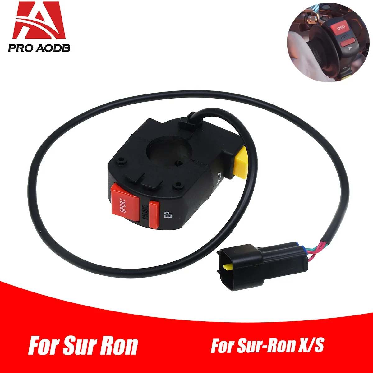Electric Motorcycle Headlight Horn SPORT/EP Control Switch For Sur Ron Sur-Ron Surron Light Bee S & Light Bee X Dirt Bike Parts