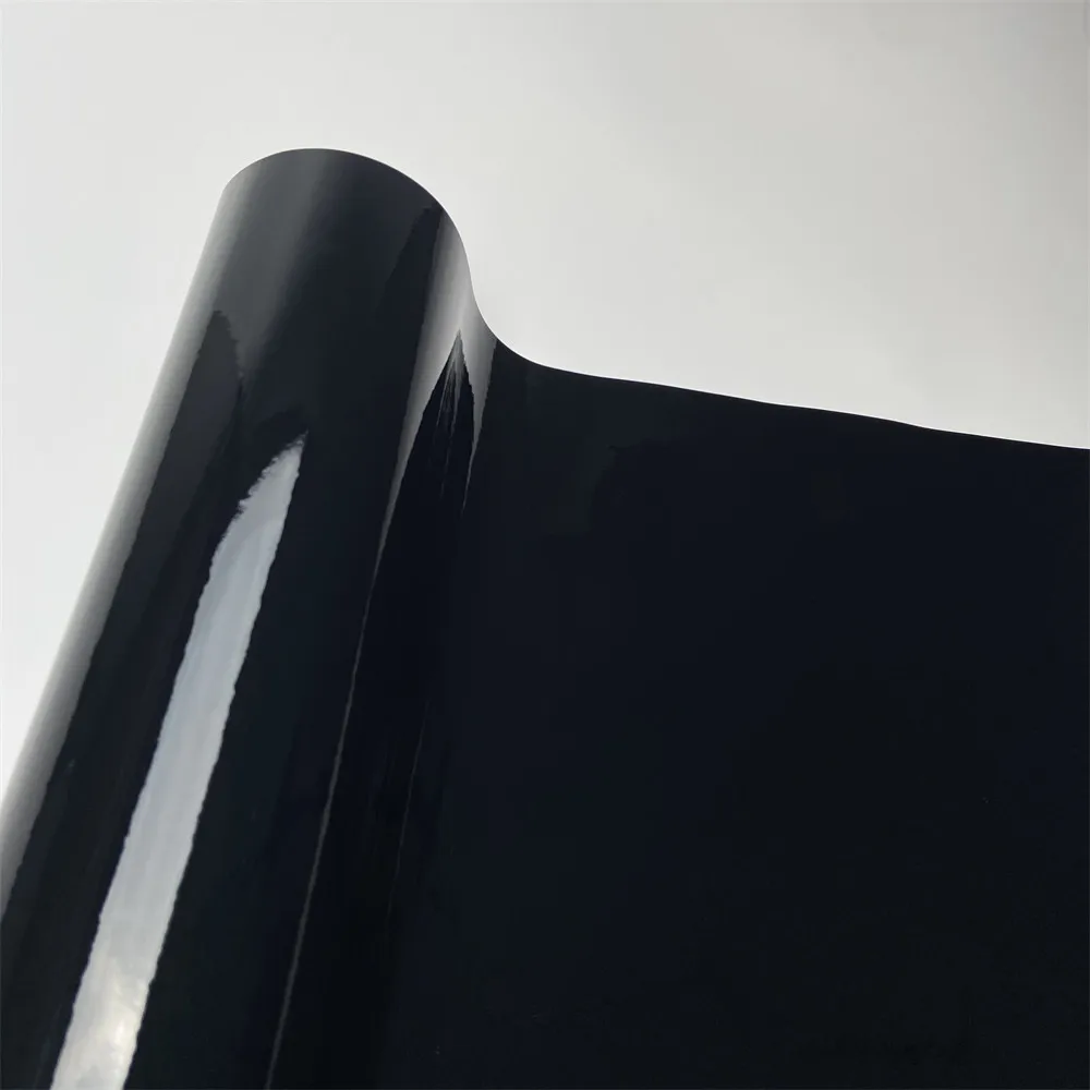 30X152cm Car Stickers Glossy Black Vinyl Car Wraps Film Air Release Channels for Vehicle Motorcycle Bicycle image 6