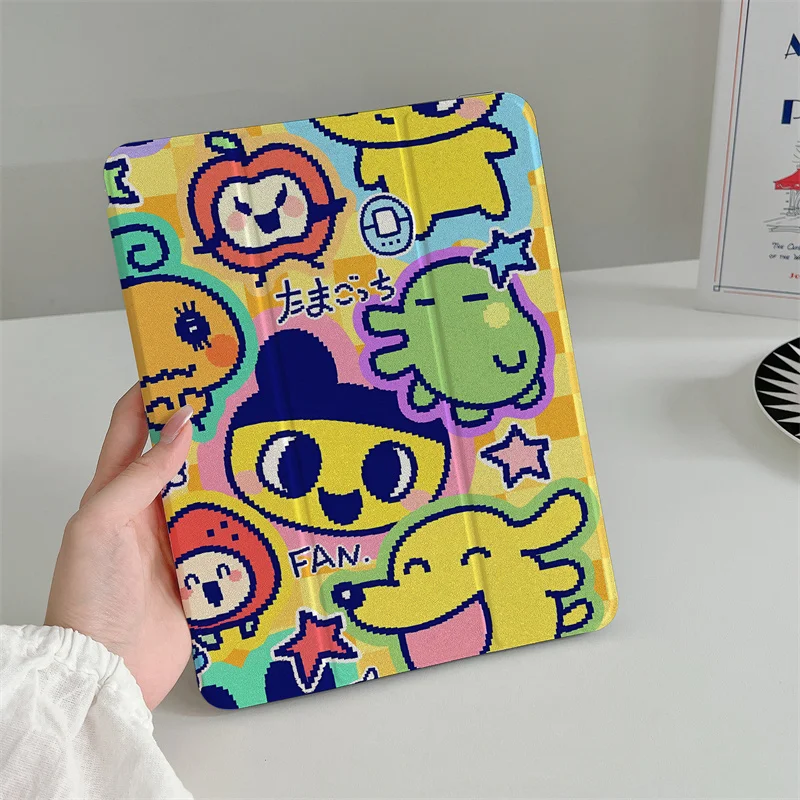 Funny Cute Tablet Cases For Apple iPad Pro 2024 11 inch 2025 Air 5/4 10.9 iPad 10 9.7 10.2/10.5 Mini 6/5 Cover with Pen Holder