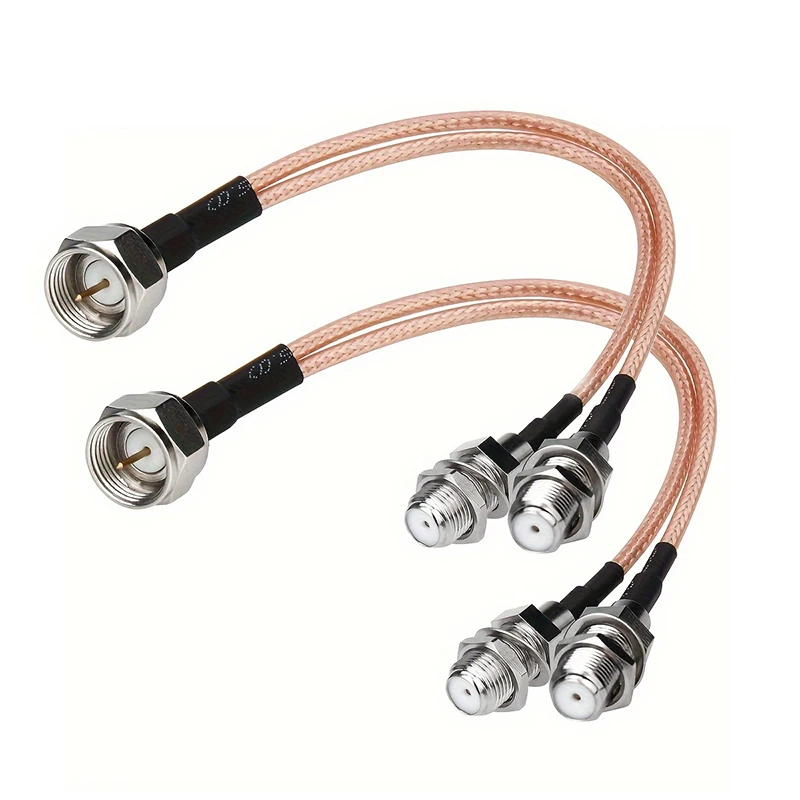 F-Typ RG6 Koaxial-Splitter-Kabel 75 Ohm 3-Wege-Splitter/Kombinator F-Stecker auf Dual F-Buchse RF-Adapter, RG316 Koaxialkabel für TV – Detail 6
