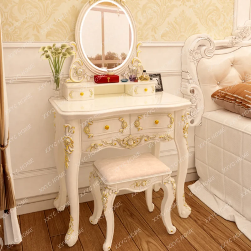 

L Furniture Minimalist Jewelry Organizer Dresser Antique Organizers Storage Makeup Table Modern Nail Tocadores Desk Bedside