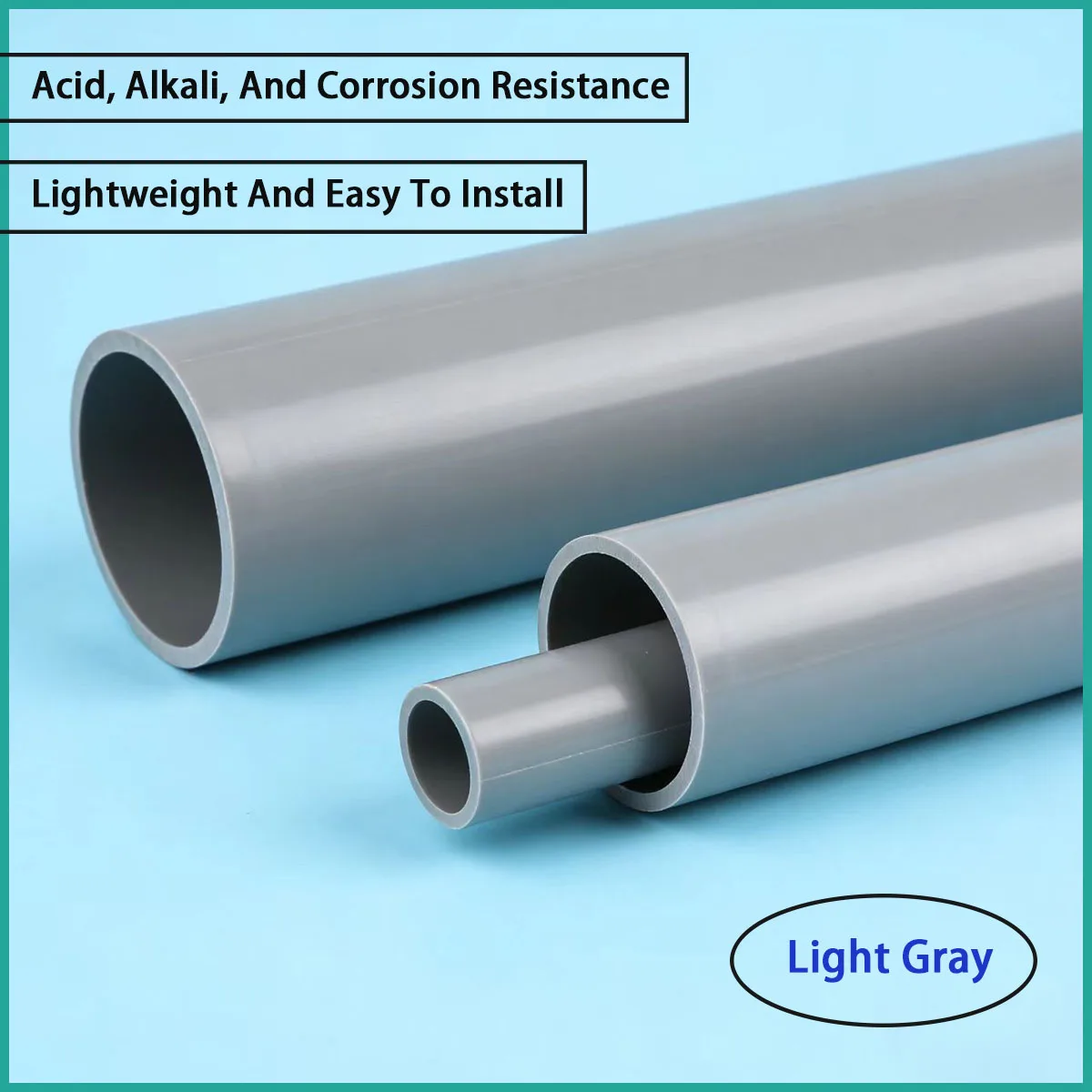Outer diameter 20-90mm light gray/dark gray PVC pipe for water supply and drainage, electrical wiring, etc
