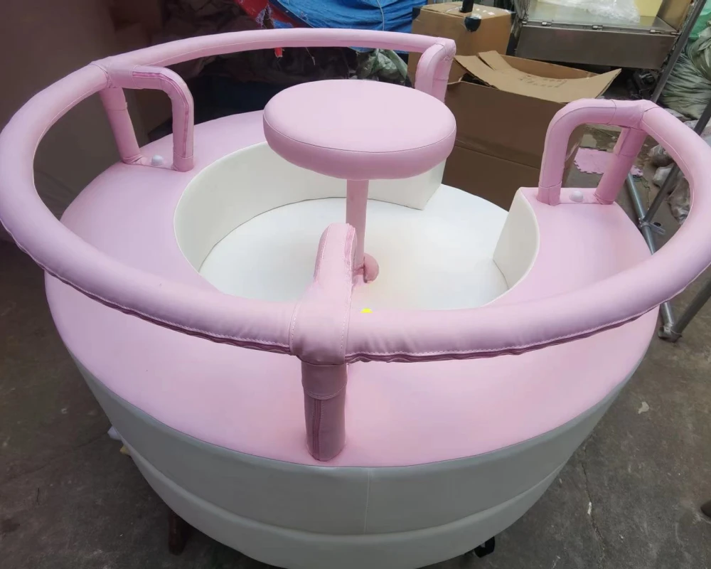 Popular white nude customized soft play merry go round rental party event merry go round soft play child playground soft play