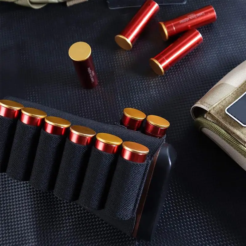 1Pc 5 8 9 14 Rounds Shotgun Buttstock Ammo Pouch Shell Holder Bullet Cartridge Bandolier Carrier Gun Accessory for Hunting view 5