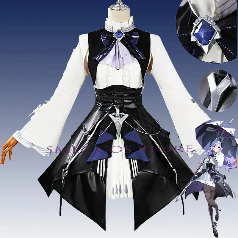 AIAI 2025 비비안 코스프레 게임 젠리스 존 제로 코스튬 가발 드레스 유니폼 슈트 할로윈 파티 의상 여성용 비비안 의상