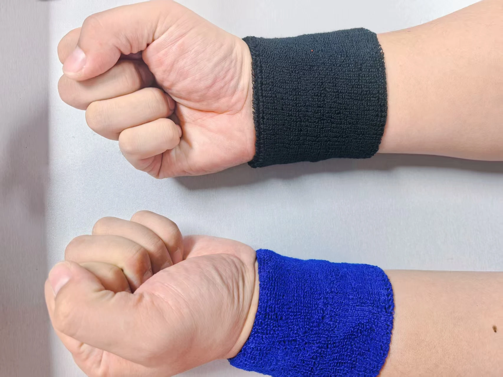 

2 Pcs Towel Sports Wristbands Tennis Sweat Bands Wrist Guard For Basketball Volleyball padel Fitness Sweatbands Wrist Wrap Cuff