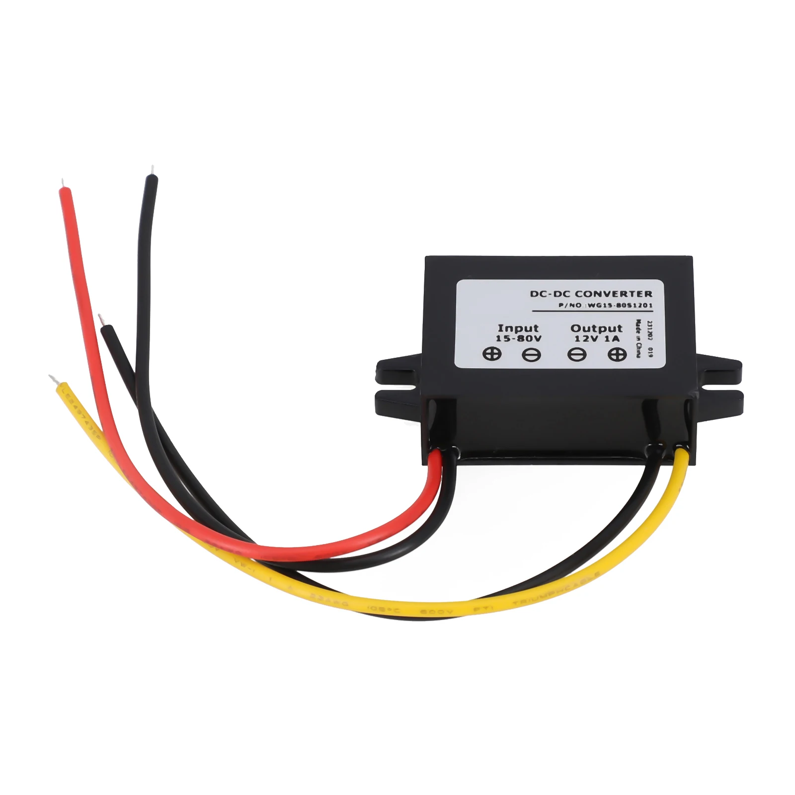 Waterproof Stepdown Voltage Regulator DC 24V36V48V60V to 12V 1A Car Power Module with Wide Voltage Input Range