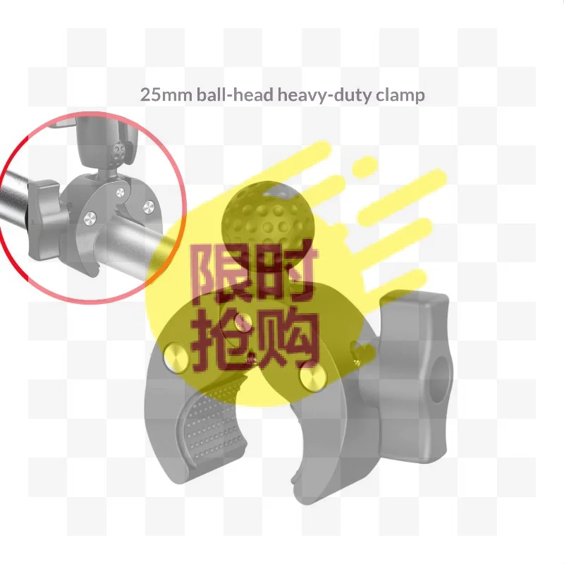 【CMO】1Pcs Bike Motorcycle Phone Mount Holder 17/25MM Ball Claw Clamp Mount Support For Handlebar Tube Base RAM Mounts