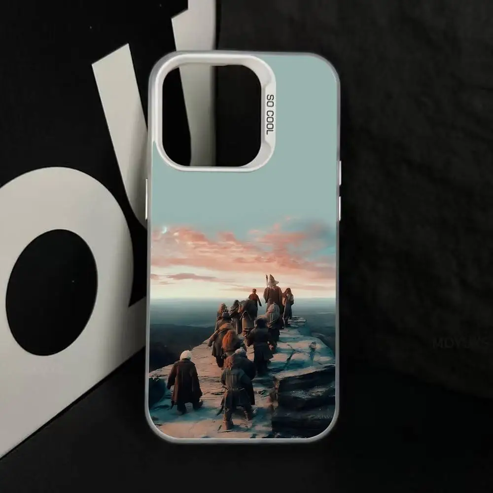 حافظة هاتف H-Hobbit الرائعة لهاتف آيفون 16 15 14 13 12 11 Pro Max Plus غطاء خلفي فضي مقاوم للصدمات #5