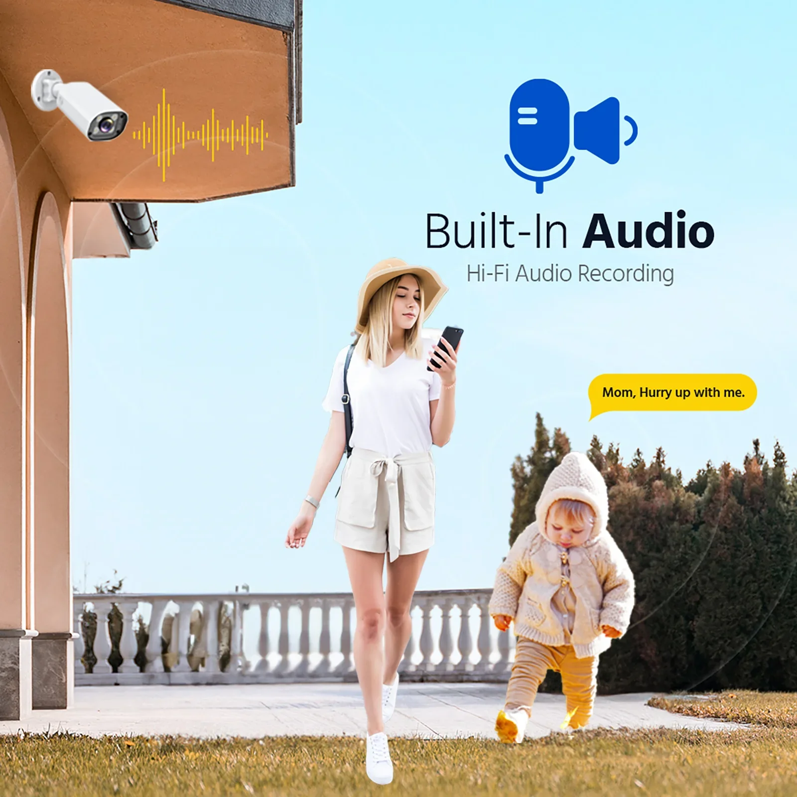 8CH 4MP 8MP POE Security Camera System Two Way Audio 8MP NVR Kit CCTV Outdoor IP Camera H.265 P2P Video Surveillance Set