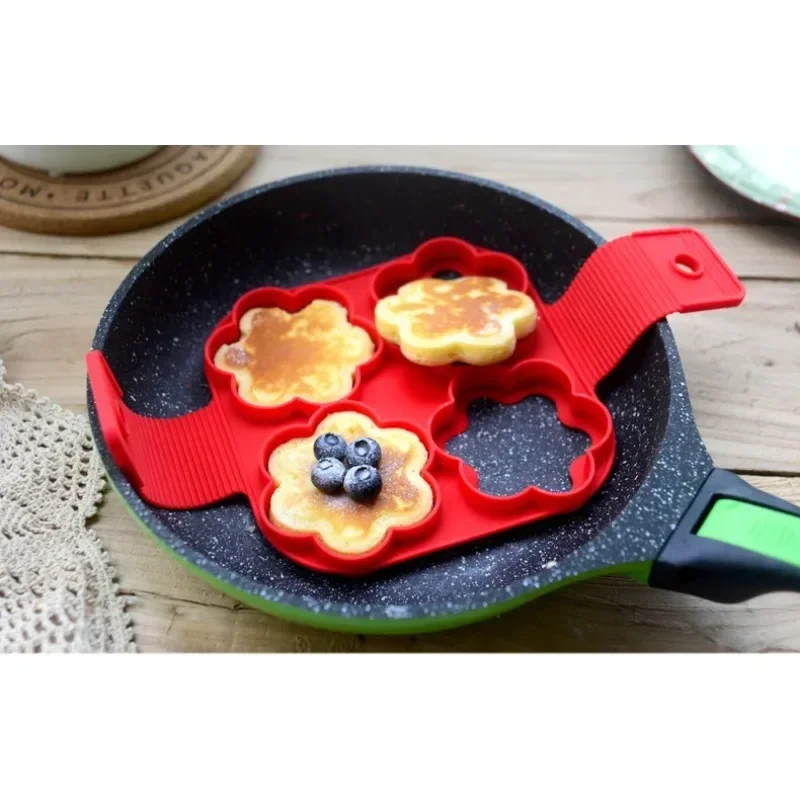 

Egg Pancake Ring Nonstick Pancake Maker Mold Silicone Egg Cooker Fried Egg Shaper Moulds for Kitchen Baking Accessories