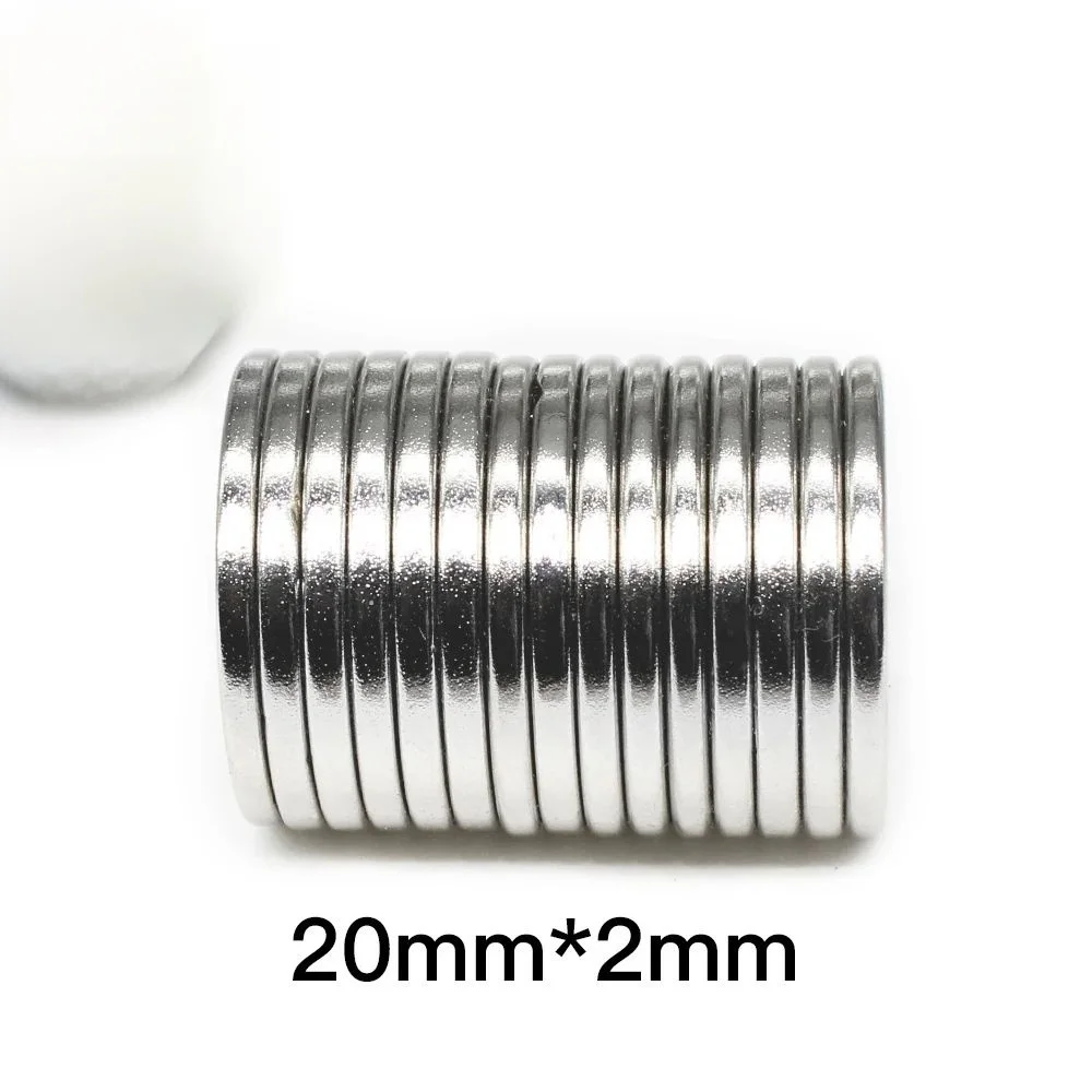 20x2mm Small Circular Magnets For Home Refrigerators, Offices DIY 20x2mm