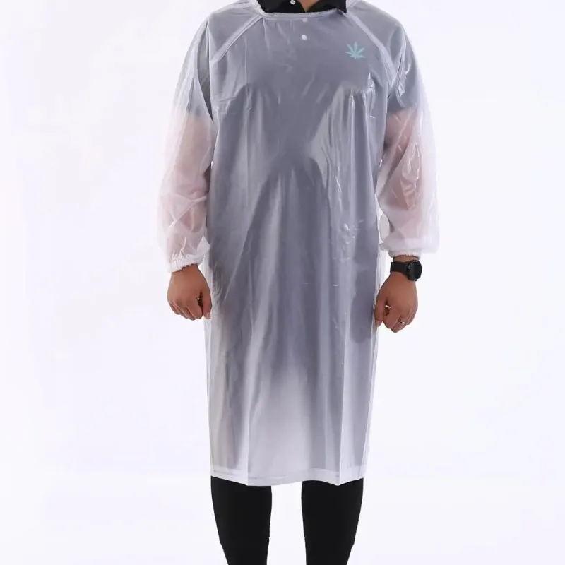 

Прозрачный пластиковый фартук из ПВХ, мужской фартук с длинными рукавами, синий, белый комбинезон, защитная одежда, домашняя водная рабочая одежда