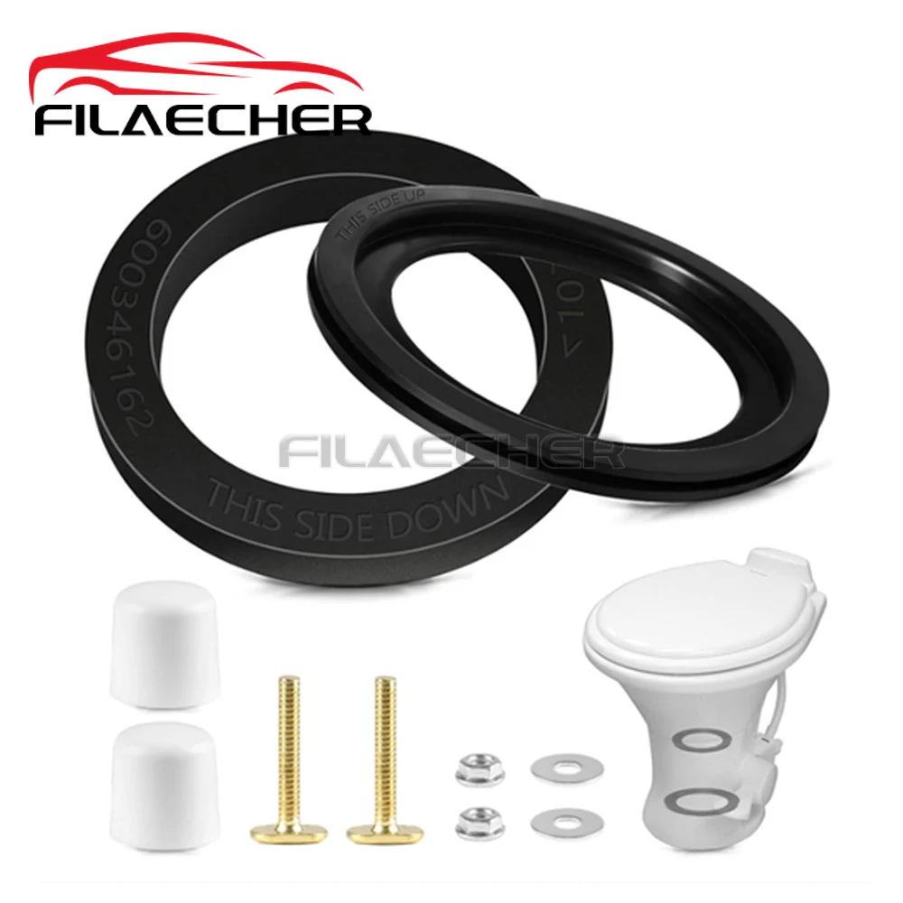 

Комплект уплотнений для унитаза RV для Dometic 300 310 320 Детали для унитаза RV для 385311658 Уплотнение смыва унитаза и 385311652 Уплотнение основания унитаза