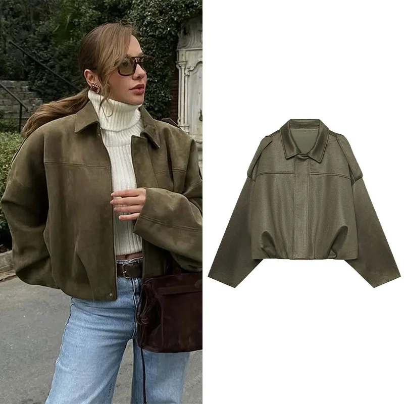 

Шикарная женская осенняя куртка с рукавами «летучая мышь», свободное длинное элегантное пальто для уличной одежды, молодежные женские пальто, модные женские топы