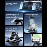Car Phone Mount Anti Slip Silicone Dashboard Phone Holder 360-Degree Free Rotation Universal Head-Up Navigation Holder 5