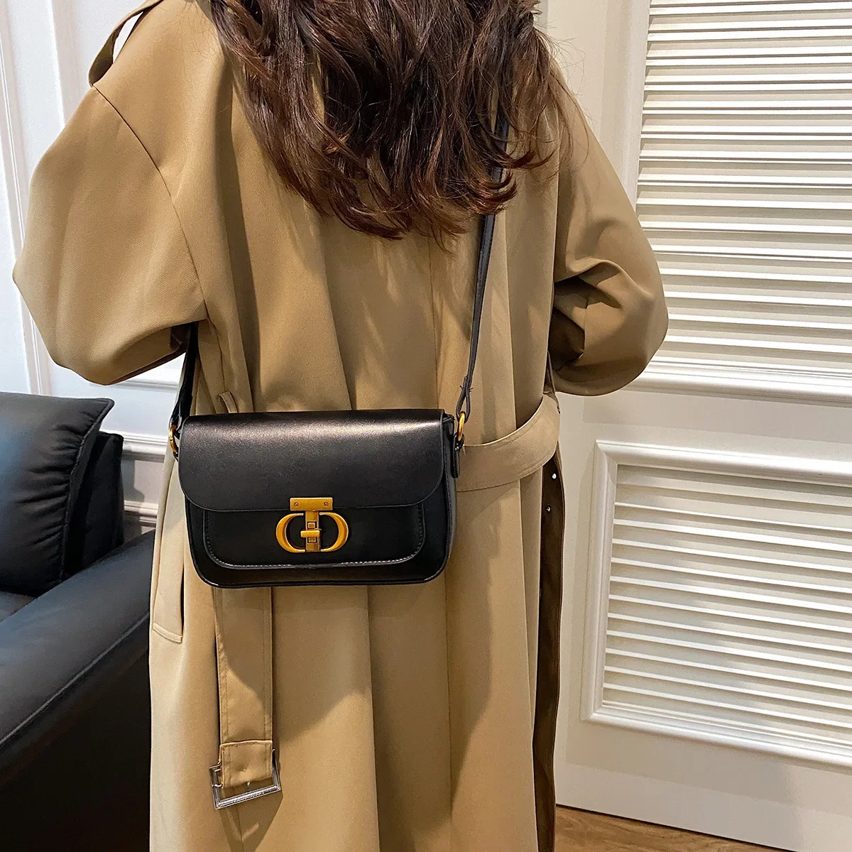 

Маленькая сумка в стиле ретро, женская оригинальная модная нишевая женская сумка на плечо, сумка для пожилых людей, сумка для подмышек