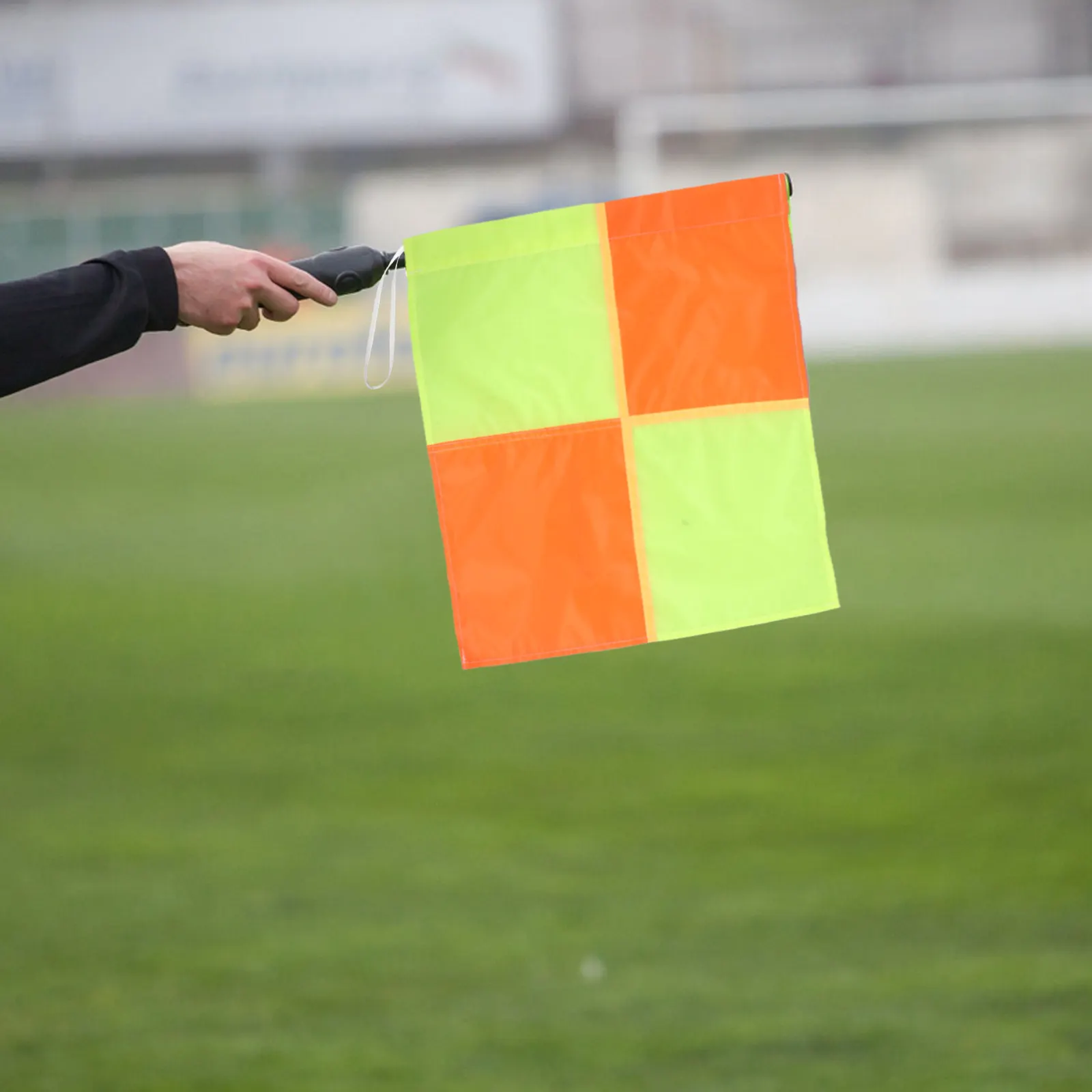 4Pcs Soccer Corner Flags Referee Replacement Kit High Visibility Orange Yellow 18.7x14.6 Football Penalty Flags Official Match view 3