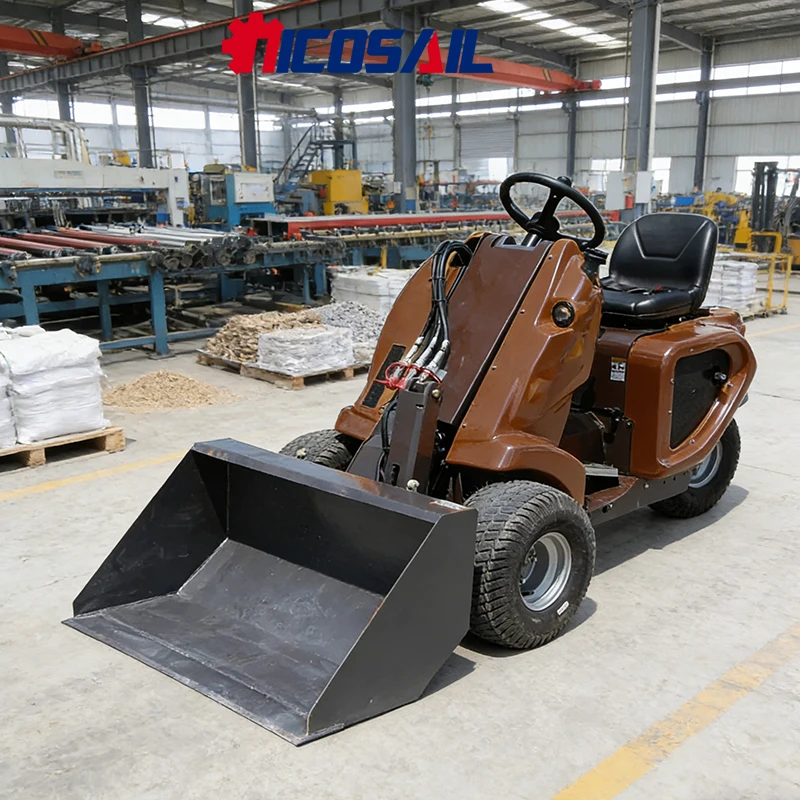 

Multi functional mini wheel skid steer loader EPA engine with accessories for sale high-quality skid steer loader