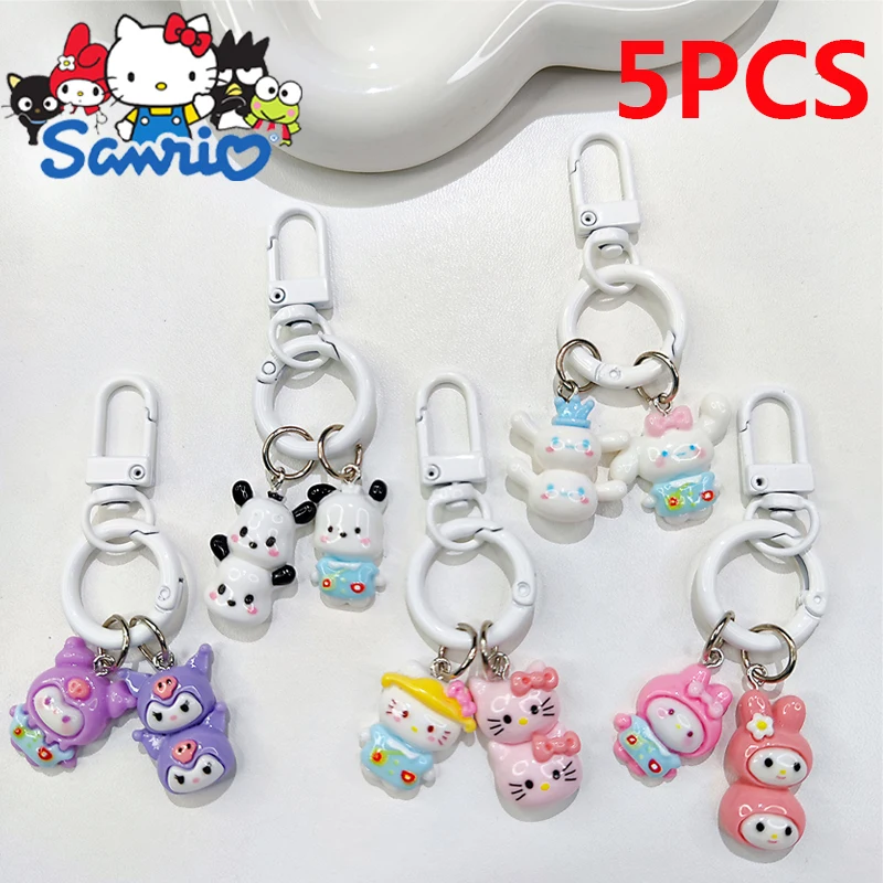 Kawaii Multi Pingente Chaveiro Decorativo, Enfeites Criativos Dos Desenhos Animados, Hello Kitty My Melody Mochila Pochacco, Presentes Pendurados