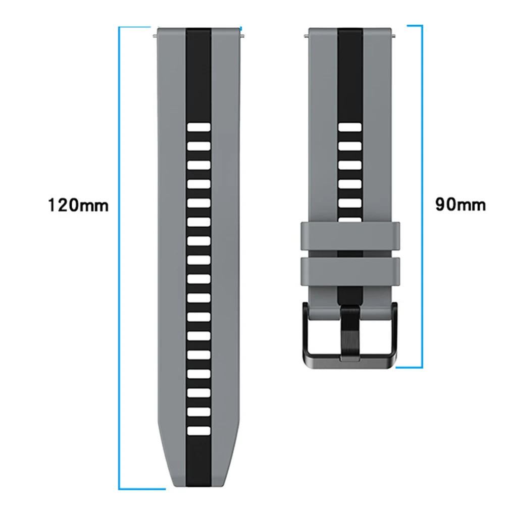 Two-Tone Sport Strap 20mm 22mm For Xiaomi Watch color 2 Band Mi Watch 2 Pro S3 S2 S1 Active Silicone Bracelet for Amazfit Straps