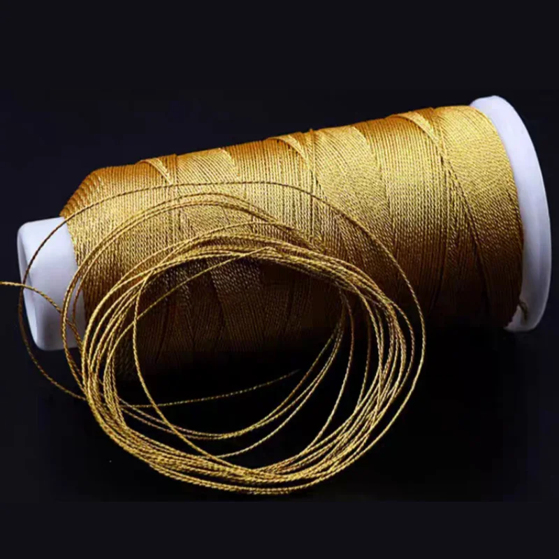 Gold Thread Silver Thread 3  6 9 12 Strand Braided Hand Rope Bracelet Handmade Braided Rope Fine Winding Wire DIY