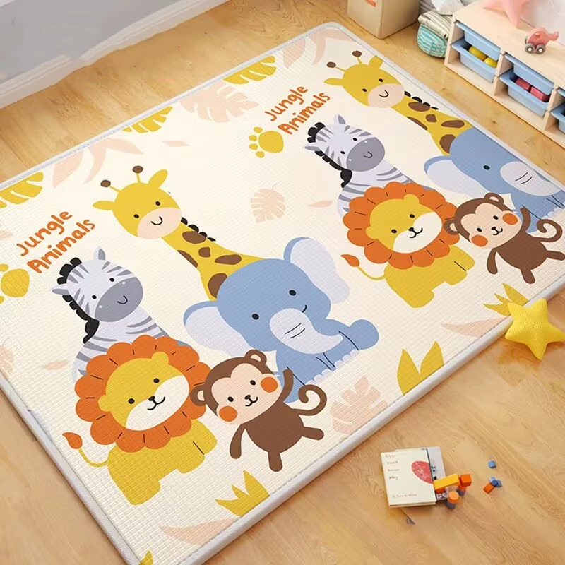 

Утолщенный детский игровой коврик EPE, игрушки для детей, коврик, игровой коврик, развивающий коврик для ползания в комнате, безопасный Детский ковер, подарок, 1 см/0,5 см