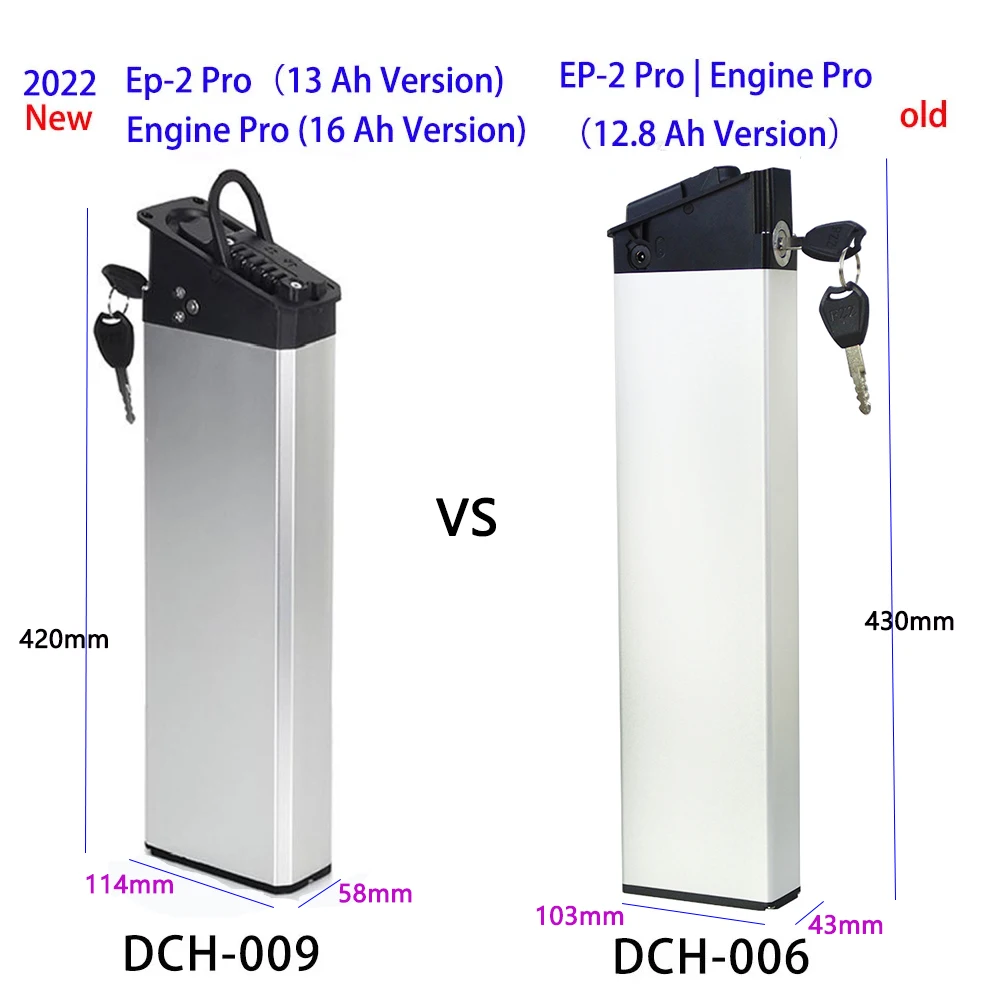 48V 52V Folding Ebike Battery 10.4Ah 12.8AH 14AH 17.5Ah Built-in Electric Bike Battery for samebike LO26 20LVXD DCH 006 DCH 009