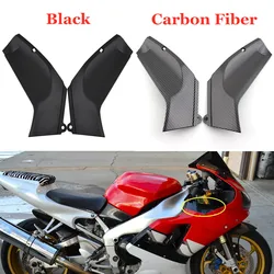 Moto Accessory ABS Plastic Black/Carbon Fiber Side Panels Fairing Cover For Yamaha YZF R1 YZFR1 1998 1999 2000 2001 New