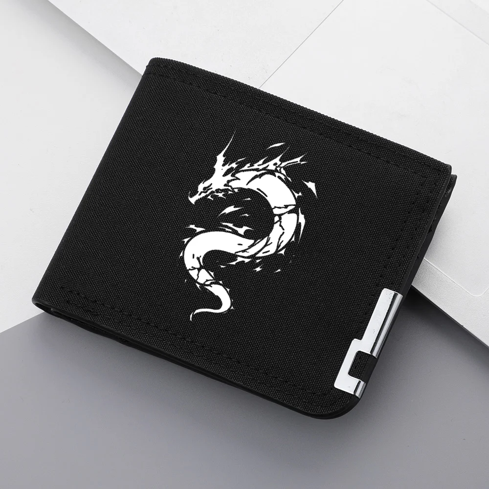 Men's Canvas Wallet with Cartoon Print - Multi-Card Slot - Ultra-Thin Design - Fashionable Men's Wallet