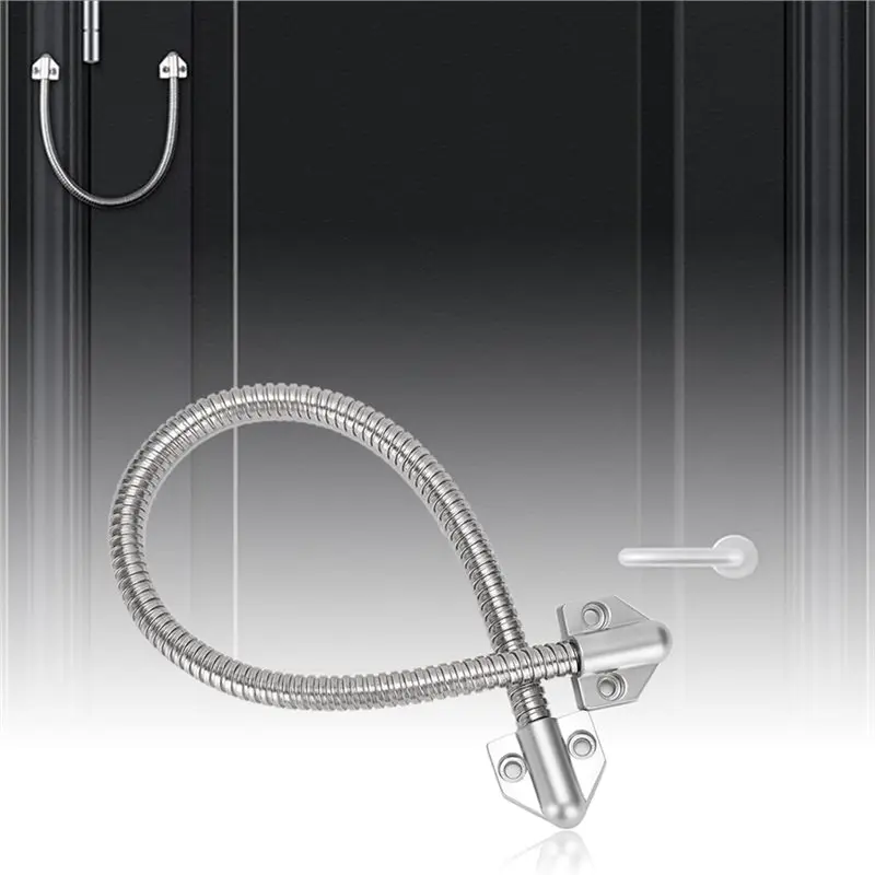 Flexible Armored Door Loop 3Pcs, Stainless Steel Power Transfer Cable Protector, Access Control Wire Conduit for Home