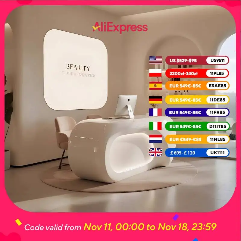 

Display Clinic Reception Desks Beauty Organizer Office Salon Reception Desks Modern Business Mostrador Recepcion Furniture