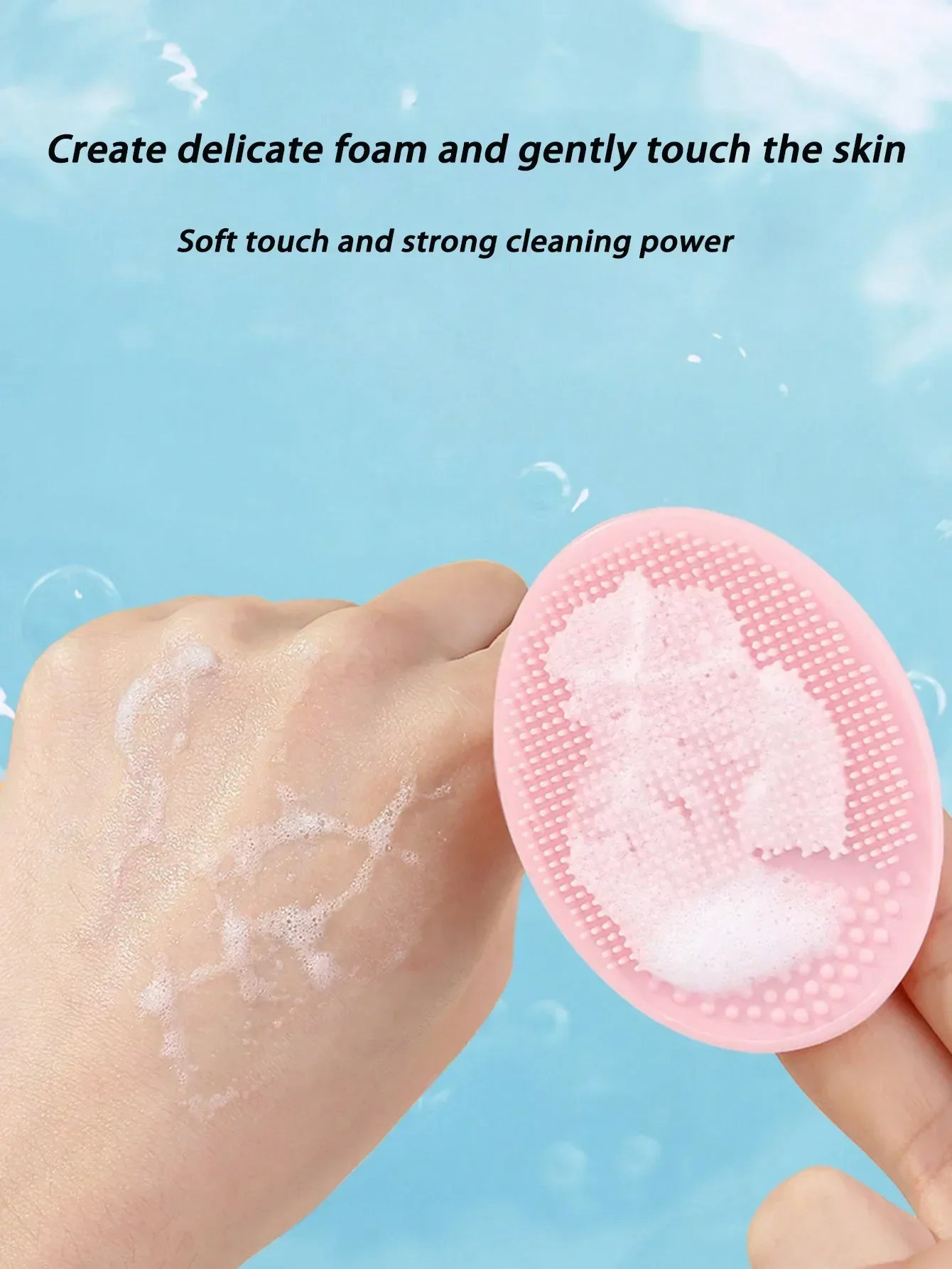 Soft Silicone Face Brush Cleanser and Massager Manual Facial Cleansing Brush Exfoliating Silicone Face Scrubber For Women Men