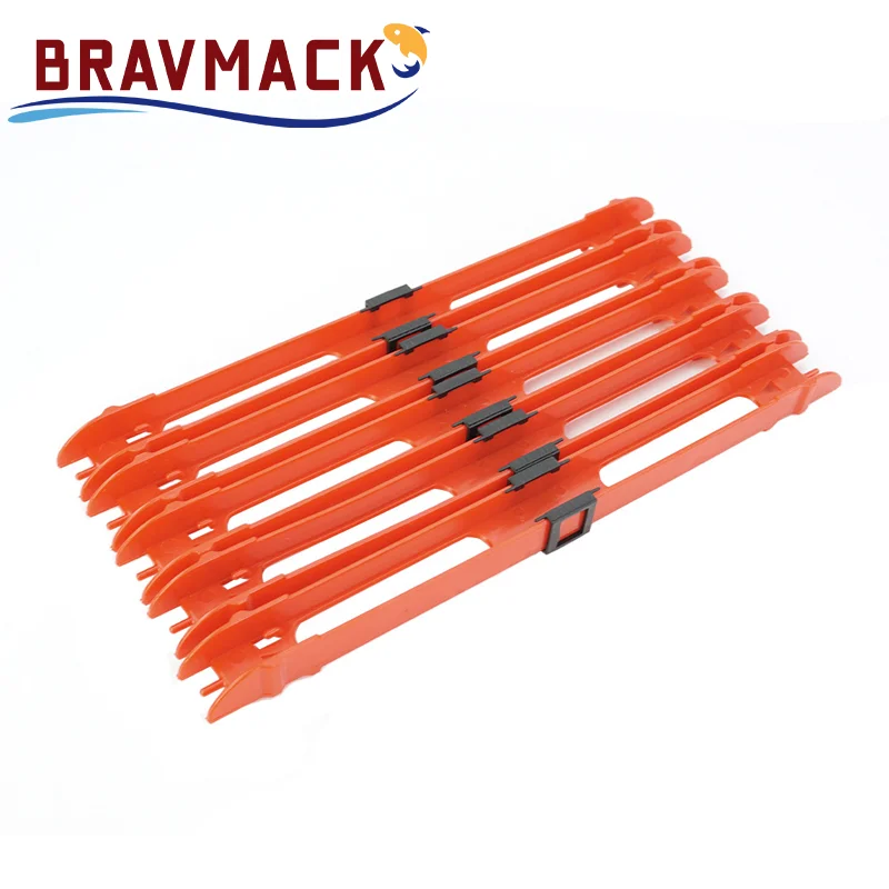 10 pièces/paquet pêche ligne en plastique enroulement conseil support de plate-forme enrouleurs suspendus ligne de pêche enroulement accessoires de pêche