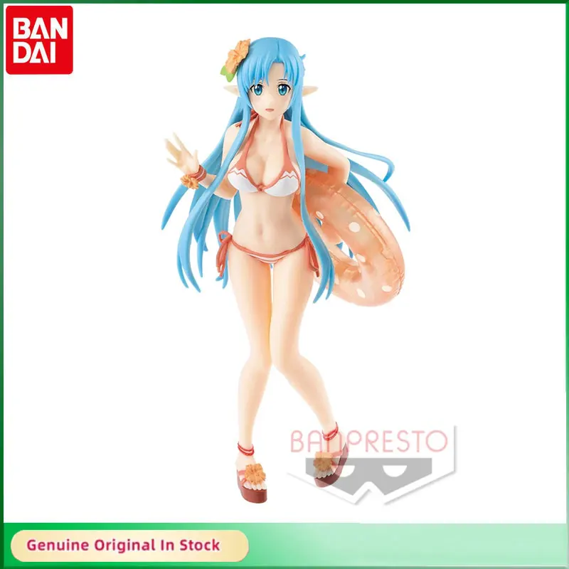 

BANDAI Original EXQ"Sword Art Online Memory Defrag" Yuuki Asuna Bikini Ver Anime Action Figure Collectible Model Toys for Boys